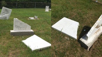 Vandals damage cemetery linked to Revolutionary War soldier