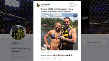 UFC's Andrea Lee defends husband's swastika tattoo: He got it in prison