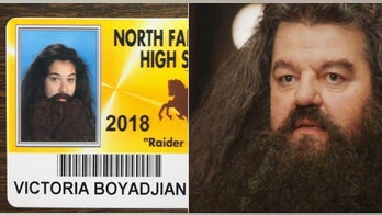 Michigan high school seniors sport costumes for hilarious ID photos