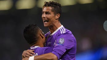 Watch Cristiano Ronaldo finish a gorgeous move for the Champions League final opening goal