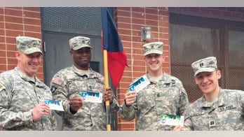 College nonprofit thanks troops by sending them to sporting events