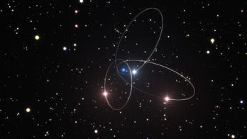 Einstein's relativity tested by giant star and monster black hole