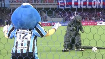 Godzilla tried to take a penalty kick and it went hilariously bad