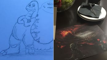 Hotel guest requests 'drawings of Godzilla' before arrival, gets them