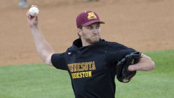 College pitcher with one arm an ace on the mound