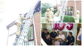 British woman gets 105th birthday wish: a cake delivered by a hunky fireman