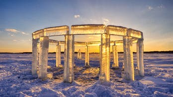 'Icehenge' comes to life