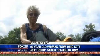 99-year-old runner sets world record in 100-meter dash