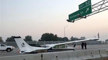 Small airplane lands on Idaho interstate during rush hour