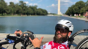 Paralyzed veteran on 1,500-mile handcycling journey to raise awareness on mental health