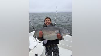 10-year-old angler catches potential world-record catfish