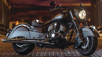 Indian Chief motorcycle goes dark