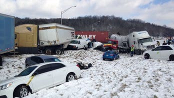Snow squall causes 40-vehicle pileup on Indiana highway