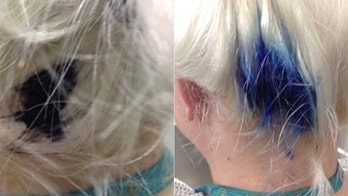 Canada bride's hair dyed blue after pen explodes days before wedding