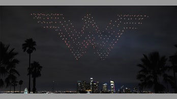 Drones put on stunning 'Wonder Woman' display