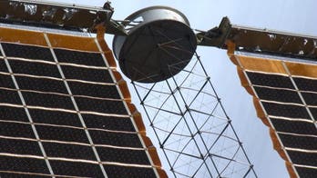 Astronaut spies 'bullet hole' in space station