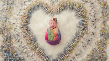Photo of newborn surrounded by IVF syringes goes viral