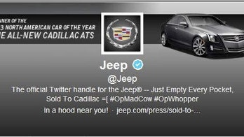 Jeep 'sold' to Cadillac via Twitter hack
