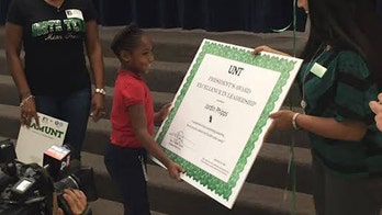 8-year-old's viral video about learning lands her Texas college scholarship