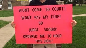 Missouri judge orders criminals to stand on 'corner of shame' holding signs instead of serving time