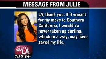 'Good Day LA' anchor Julie Chang diagnosed with brain tumor after surfing accident