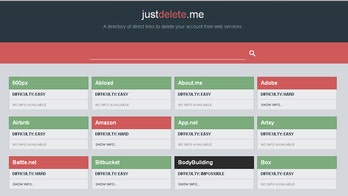 JustDelete.me helps you wash away your digital life