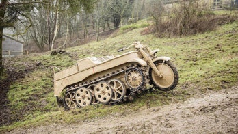 WWII German 'Kettenkrad' motorcycle half-track being auctioned