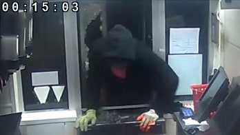 KFC bandit seen bashing drive-thru window, popping open registers with screwdriver