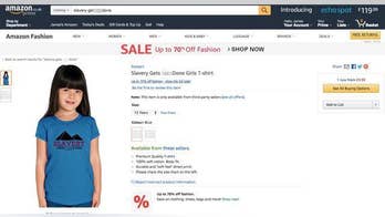 Amazon pulls 'slavery gets s--t done' products from site