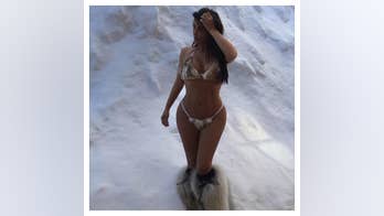 Kim Kardashian Wears Nothing But a 'Furkini,' Must Be Freezing