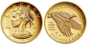 Lady Liberty is African-American in new commemorative coin