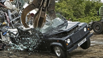 U.S Customs crush illegally-imported Land Rover Defender