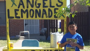 Boy's lemonade stand raises funds for grandpa's cancer battle