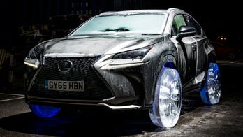 Lexus makes car tires out of solid ice