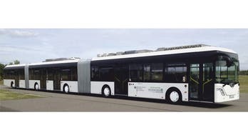 World's longest bus hits the road