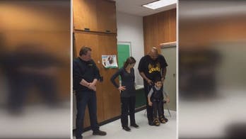 4-year-old with cerebral palsy takes first steps after stranger's donation