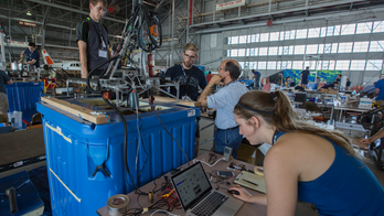 Students are mining for simulated Martian ice