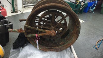 Telegraph from WWI Lusitania shipwreck hauled up from the deep