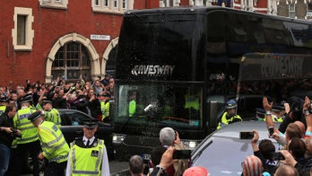 Manchester United team bus 'smashed up' en route to game
