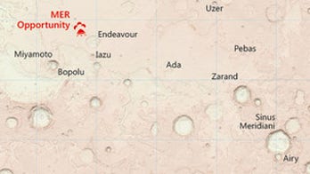 Mapping Mars: Digital landscape shows contours, legend