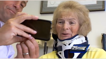 An accident took her sight 21 years ago; another just gave it back