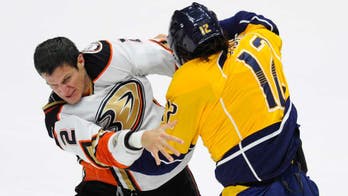 Preds drop Ducks in game highlighted by goaltending, fight