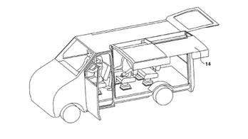 Hyundai gullwing door patent blends VW camper, Tesla Model X