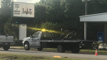 Motorcycle rider crashes and gets shot by his own gun