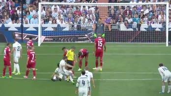 Watch Nacho's ridiculously cheeky goal to keep Real Madrid en route to the La Liga title