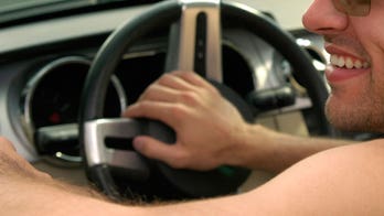 Naked driver nailed by British police