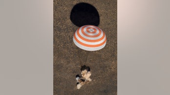 NASA astronaut and 2 Russian cosmonauts return to Earth