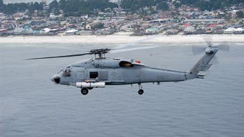 Helicopter-fired Navy laser weapon helps attack and destroy sea mines