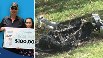 Lottery winner survives helicopter crash in North Carolina