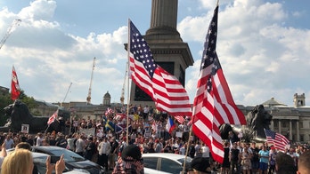 Trump supporters turn out in London a day after protests